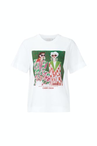 Rich & Royal T-Shirt Cherry Crush in Weiß, Größe S von rich&royal