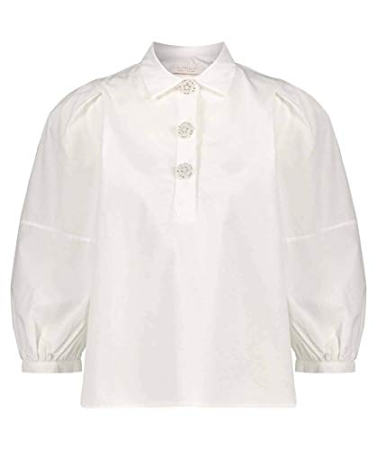 rich & royal Bluse mit Zierknöpfen Weiss (100 White) L von rich&royal