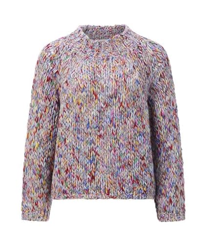 rich&royal Damen Grobstrick Pullover Multicolor 2508-120, Größe:S von rich&royal