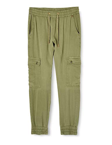 rich&royal Damen Pants Hose, Grün (Safari Green 454), W(Herstellergröße: 38) von rich&royal