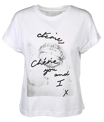 rich & royal Damen Shirt T-Shirt with Print Größe XL Weiß (weiß) von rich&royal