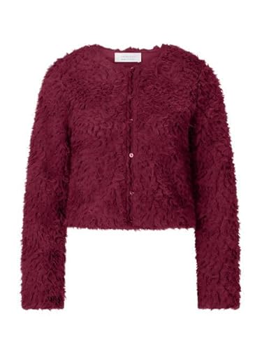 rich&royal Kurze Puschel-Jacke Ruby Glow kurz kastig 2506-860, Größe:L von rich&royal