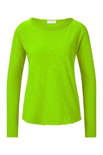 rich&royal Organic Heavy Jersey Slubstrickshirt Chartreuse O HJ LS, Größe:M von rich&royal