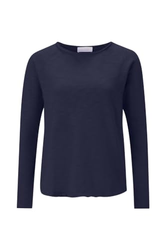 rich&royal Organic Heavy Jersey Slubstrickshirt deep Blue O HJ LS, Größe:L von rich&royal