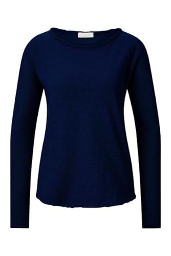 rich&royal Organic Heavy Jersey Slubstrickshirt deep Blue O HJ LS, Größe:M von rich&royal