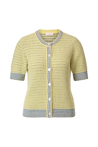 rich&royal Striped Towelling Cardigan Light Vanilla - L von rich&royal