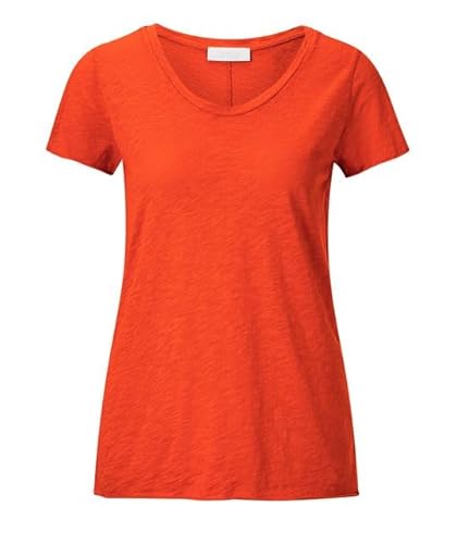 rich&royal legeres Organic Damen Tshirt Cherry Tomato O Slub Shirt, Größe:L von rich&royal