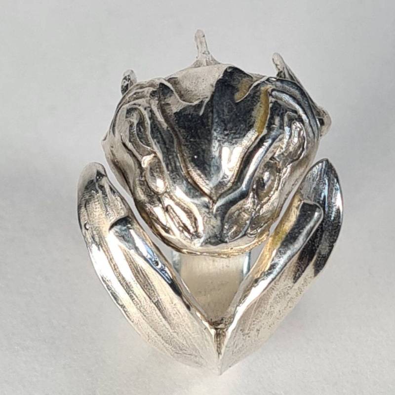 Drachen Koi Ring Sterling Silber Riesenring Fischring Massiver von richardchown