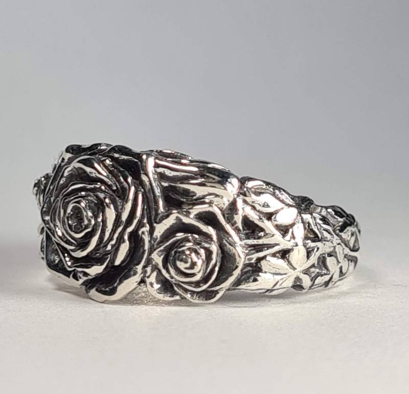 Rosenstrauß Sterling Silber Ring Handgefertigt von richardchown