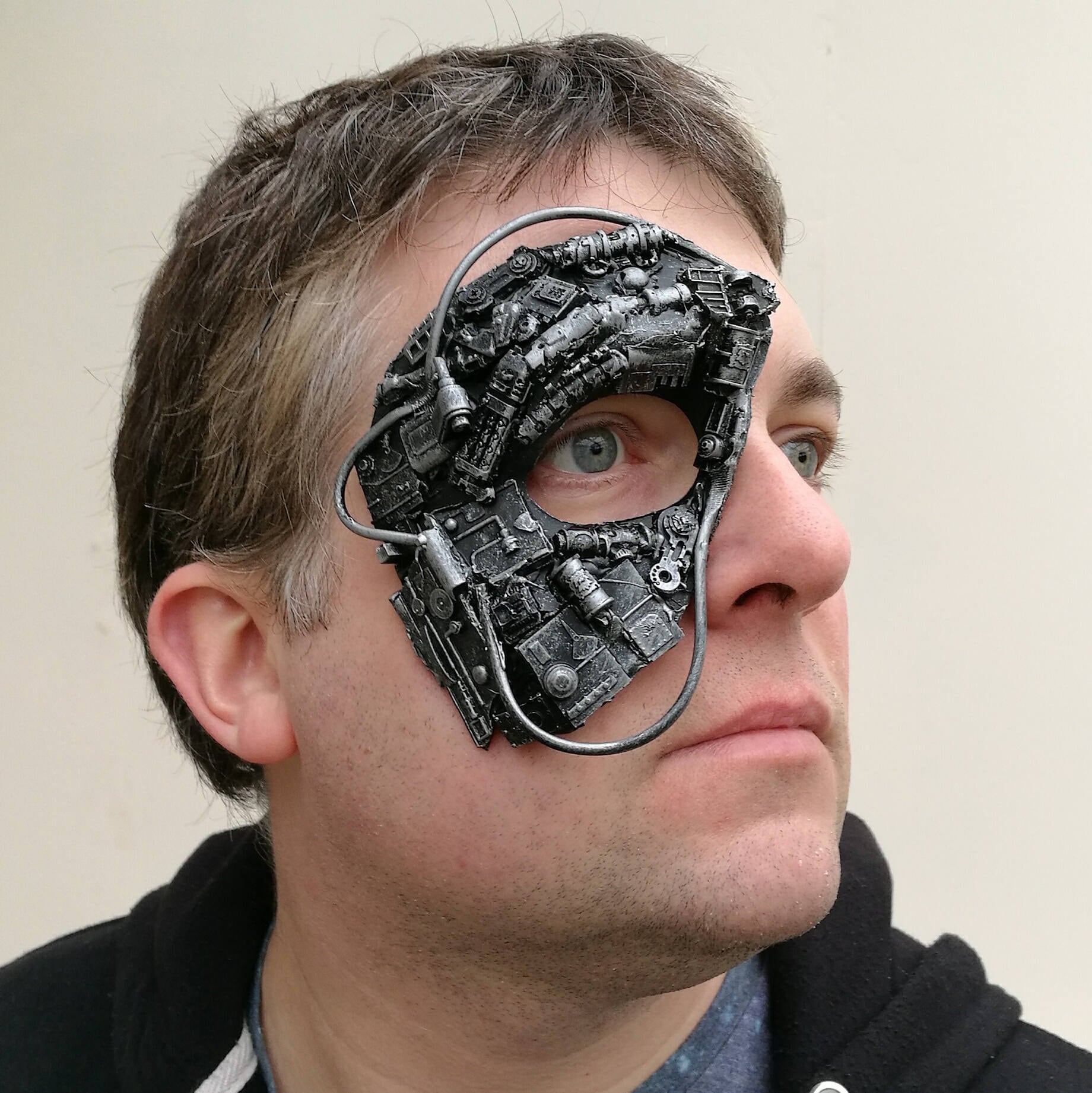 Cyberpunk Borg Stil Maske. | Keine Träger Cyberpunk Borg Stil Maske. | Keine Träger von richardsymonsart
