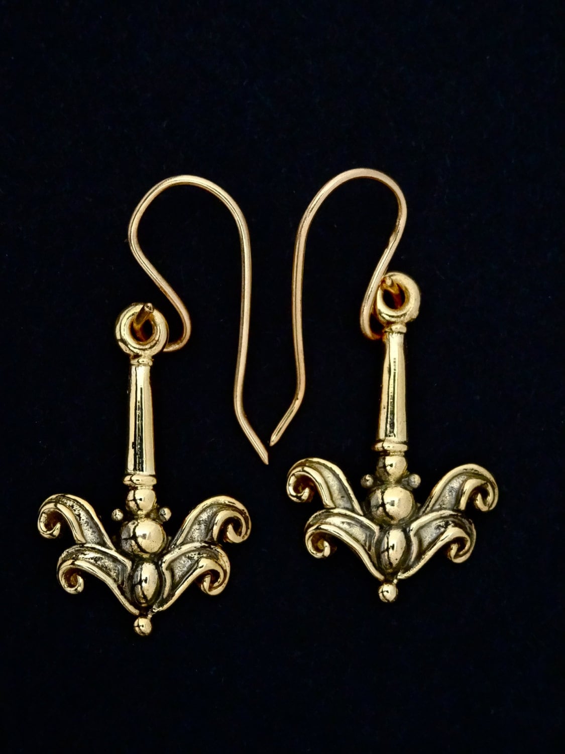 Gold - Ohrgehänge 14 Kt "Ocean Waves" Ohrringe Von Rick Mahonski, Goldschmied von rickmahonskigold