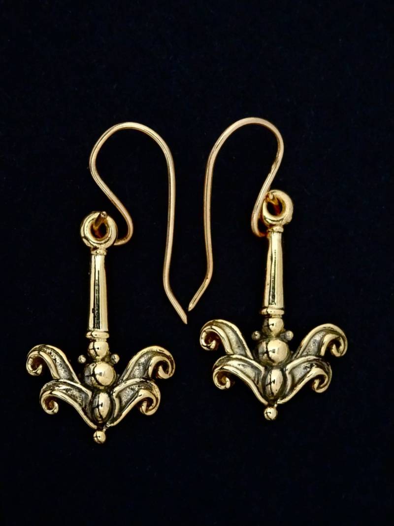 Gold - Ohrgehänge 14 Kt "Ocean Waves" Ohrringe Von Rick Mahonski, Goldschmied von rickmahonskigold