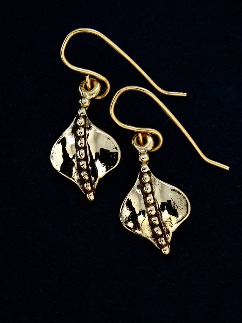 Handgefertigte 14 Kt Gold "Flow" Ohrringe Von Rick Mahonski, Goldschmied von rickmahonskigold