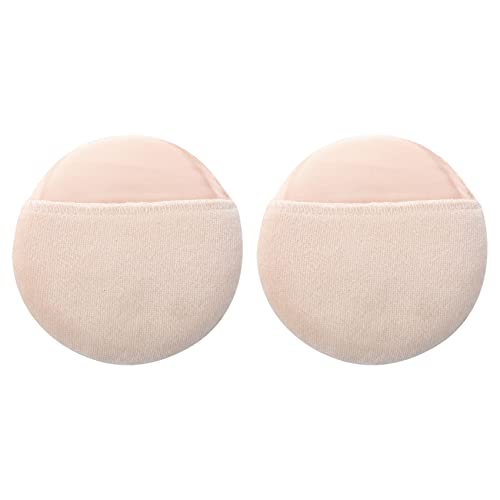 rieder 2X Frauen Kosmetik Beige Runde Gesicht Make-up Gesicht Puderquast von rieder