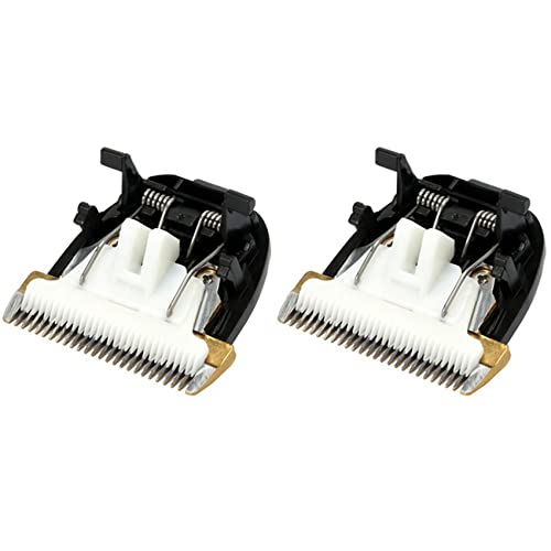 rieder 2X Professionelle Haustier Schere Elektrische Haar Schneide Maschine Trimmer Hunde Schneide Maschine Keramik Titanium Messer für Rfcd-9100 9600 von rieder
