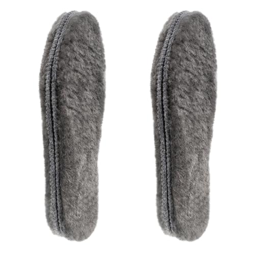 riemot 2 Paar Echte Lammfell Einlegesohlen für Damen Winter Warme Schaffell Einlegesohlen Weiche Kuschelige Flauschige Lammfell Schuheinlagen für Schneestiefel,Hausschuhe Grau Grau Gr.41 EU riemot 2 Paar Echte Lammfell Einlegesohlen für Damen Winter Warme Schaffell Einlegesohlen Weiche Kuschelige Flauschige Lammfell Schuheinlagen für Schneestiefel,Hausschuhe Grau Grau Gr.41 EU von riemot