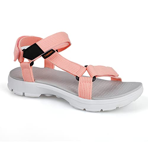 riemot Damen Sandalen Sommer Outdoor, Rosa, 39 EU von riemot