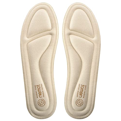 riemot Memory Foam Einlegesohlen für Damen - Weiche Schuheinlagen Komfort Einlagen für Sneaker, Wanderschuhe, Arbeitsschuhe, Stiefel - für Sport, Freizeit und Alltag, Damen Beige 41 EU von riemot