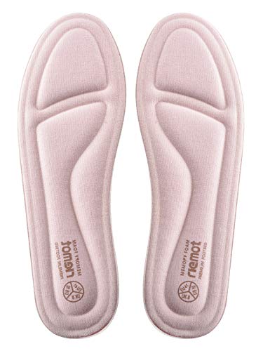 riemot Einlegesohlen Memory Foam Herren Damen, Einlegesohlen Fersensporn für Arbeitsschuhe, Laufschuhe, Wanderschuhe, Sneaker, Sport Schuhe, Schuheinlagen Dämpfung Komfort Damen Pink 36 EU von riemot