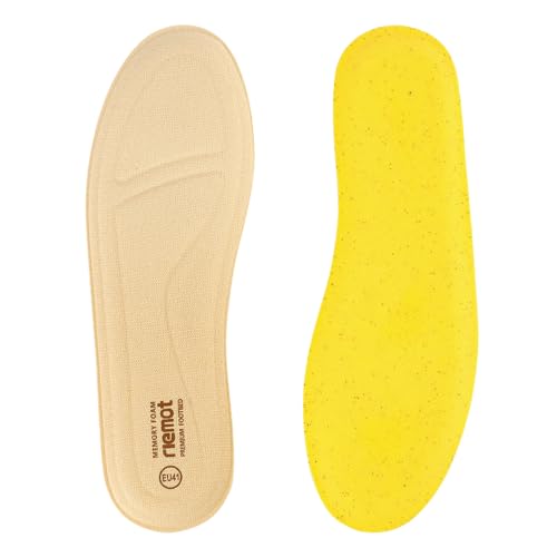 riemot Memory Foam Einlegesohlen für Damen - Soft Foam Schuheinlagen Weiche Einlagen für Sneaker, Laufschuhe, Wanderschuhe - für Sport, Freizeit und Alltag, Damen Beige 41 EU von riemot