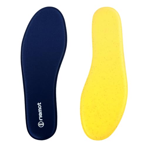 riemot Memory Foam Einlegesohlen für Herren - Soft Foam Schuheinlagen Weiche Einlagen für Sneaker, Laufschuhe, Wanderschuhe - für Sport, Freizeit und Alltag, Herren Marine 43 EU von riemot