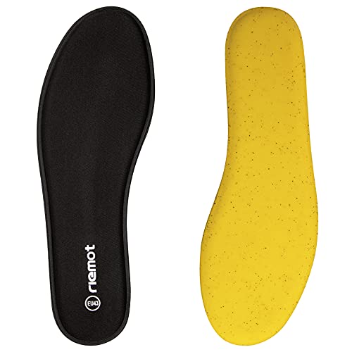 riemot Memory Foam Einlegesohlen für Herren - Soft Foam Schuheinlagen Weiche Einlagen für Sneaker, Laufschuhe, Wanderschuhe - für Sport, Freizeit und Alltag, Herren Schwarz 41 EU von riemot