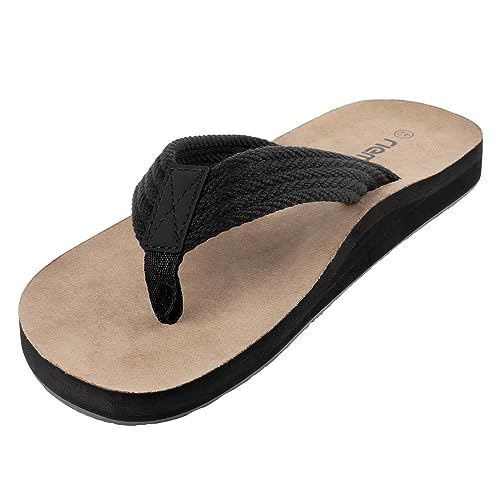 riemot Flip Flops Herren Orthopädische Zehentrenner Weich Badelatschen Sommer Strand Sandalen Outdoor Pantoffeln gr.47 von riemot