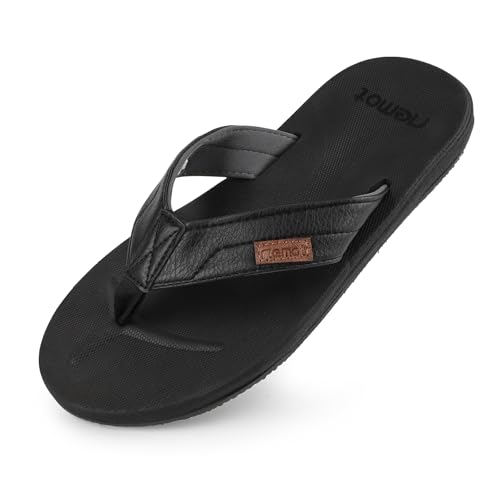 riemot Flip Flops Herren Zehentrenner Sommer Weich Badelatschen Strand Sommerschuhe Surfen Sandalen Rutschfest Bequeme Badelatschen Für Garten, Pool & Alltag von riemot