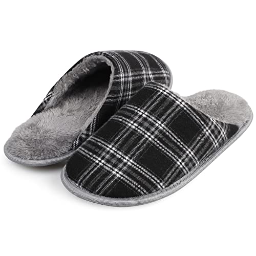 riemot Hausschuhe Herren Damen Warme Plüsch Pantoffeln Winter Memory Foam Rutschfeste Kuschelige Flauschige Slipper für Indoor & Outdoor von riemot