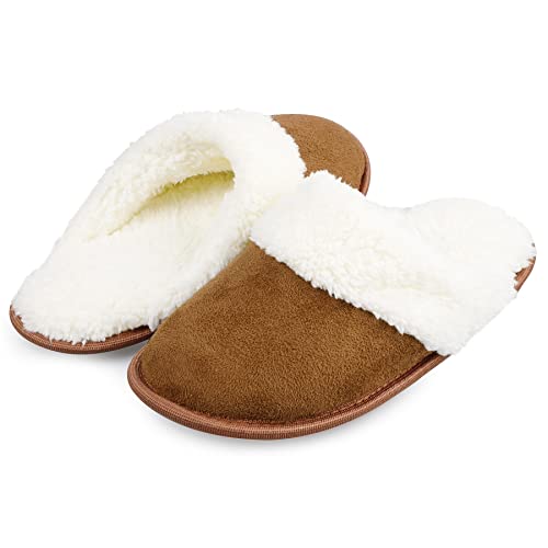 riemot Hausschuhe Herren Damen Warme Plüsch Pantoffeln Winter Memory Foam Rutschfeste Kuschelige Flauschige Slipper für Indoor & Outdoor von riemot