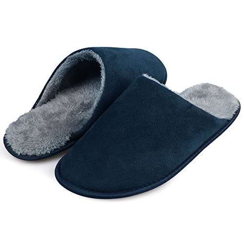 riemot Hausschuhe Herren Damen Warme Plüsch Pantoffeln Winter Memory Foam Rutschfeste Kuschelige Flauschige Slipper für Indoor & Outdoor von riemot