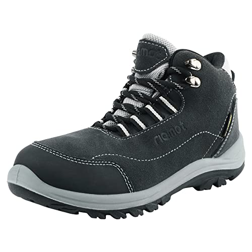 riemot Herren Damen Wanderschuhe Wasserdicht Trekking- & Wanderstiefel rutschfest Leicht Outdoorschuhe, Damen Grau EU 38 von riemot