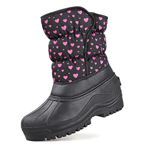 riemot Mädchen Schneestiefel, Schwarz, 33 EU (1 UK) von riemot