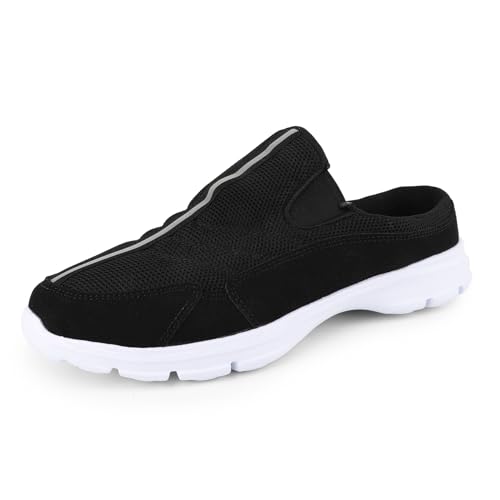 riemot Pantoletten für Damen und Herren, Slip-On-Sneaker, atmungsaktives Netzgewebe, leicht, offener Rücken, Sneaker und Hausschuhe, bequem, geschlossene Zehen, Slides, Indoor/Outdoor, Freizeitschuh von riemot