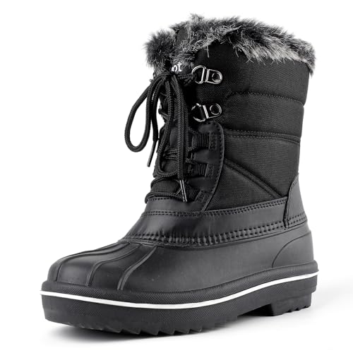 riemot Winterstiefel Damen Gefüttert Schneestiefel Wasserbeständigkeit Winterschuhe Warm Winter Stiefel von riemot
