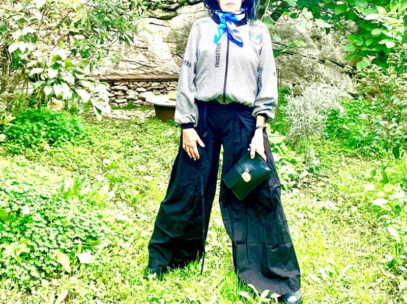 Riessaykel Pepitajacke Im Bomberstil Oversized - Größe L Upcycling Unikat "Niffytiffy" von riessaykel