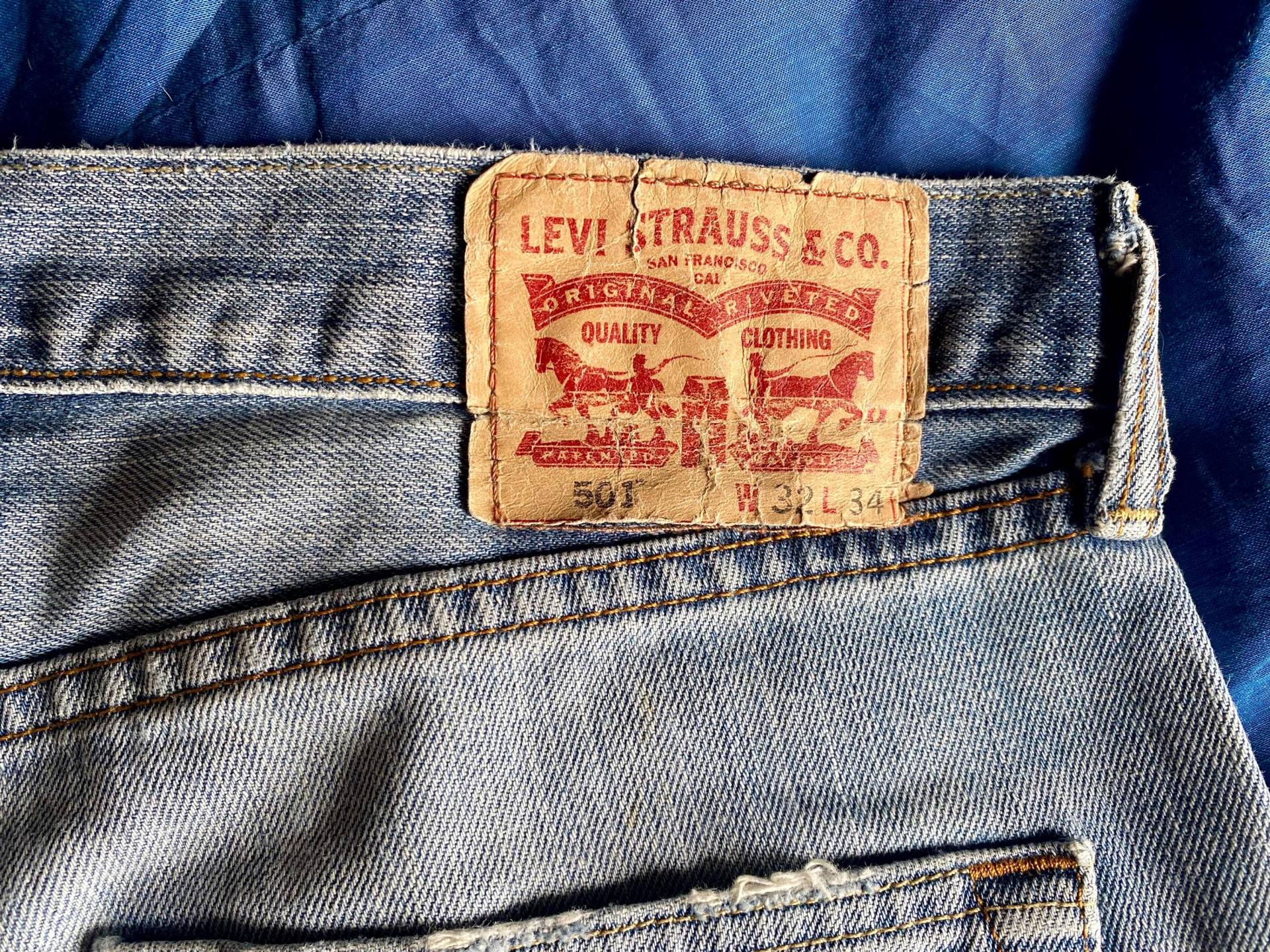 Vintage Levi's 501 - 1990Er Jahre Sehr Verschlissen Aber Noch Resistent von riessaykel