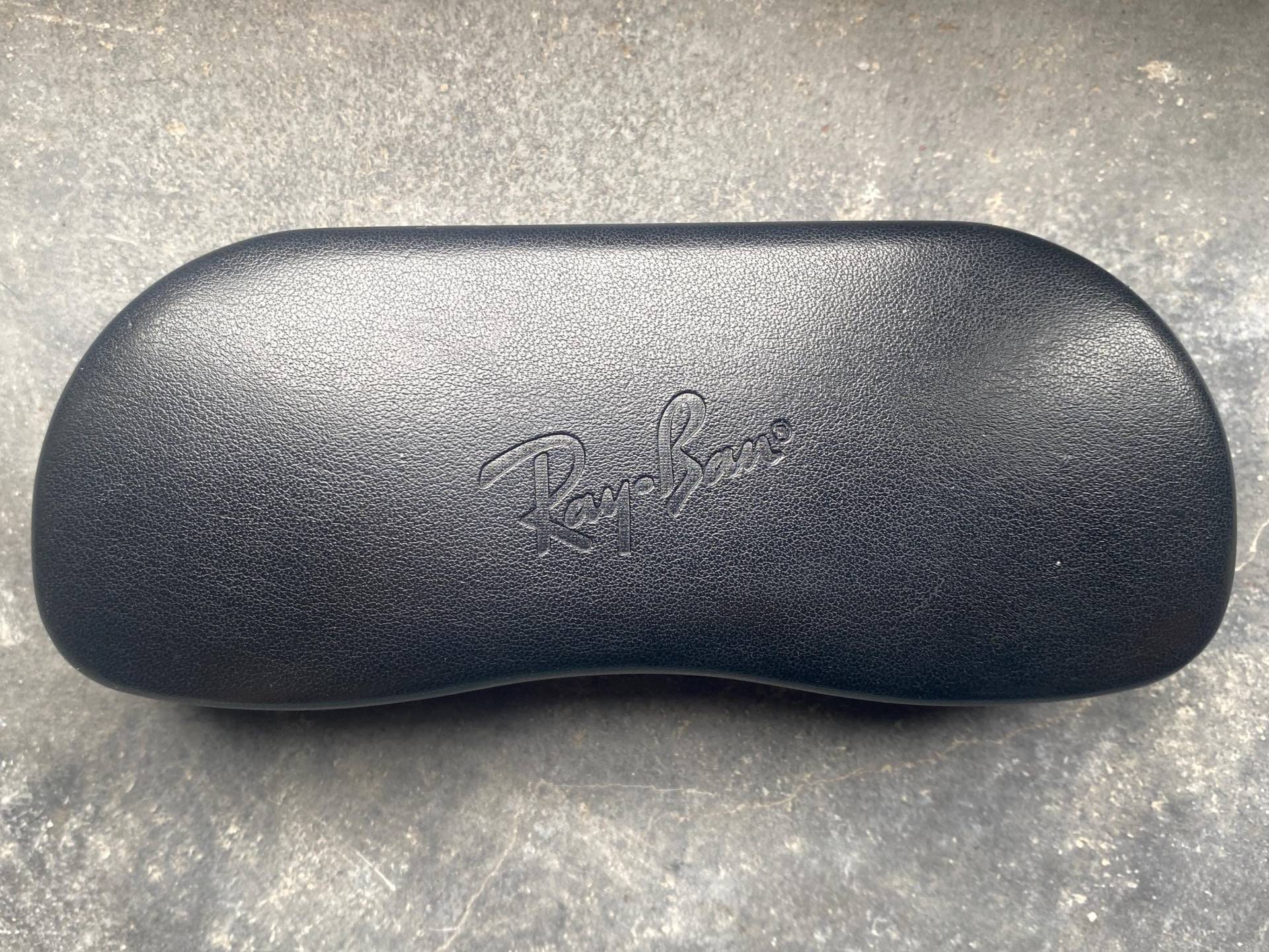 Vintage Ray Ban Brillenetui - Starres Leder Hartschalenetui Schwarz von riessaykel