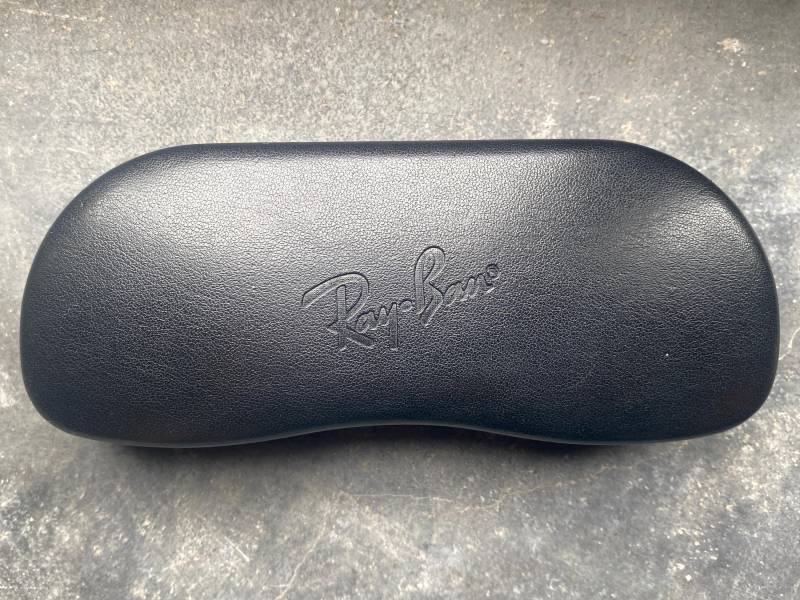 Vintage Ray Ban Brillenetui - Starres Leder Hartschalenetui Schwarz von riessaykel