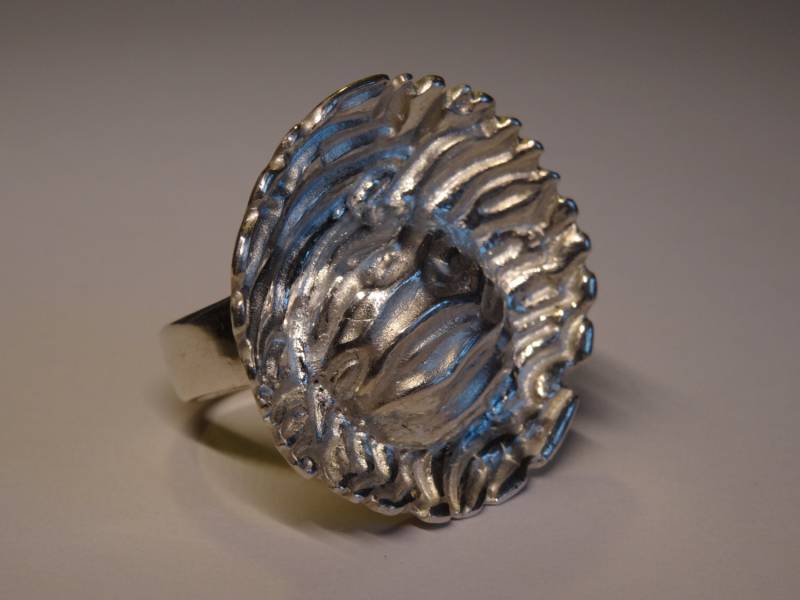 Silberner „Konkaver" Ring, Größe 18, Us-Größe 7, 5 von rilang