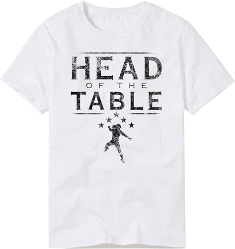 Roman Reigns Head of The Table Authentic T-Shirt, Größe M, Weiß, weiß von rinde