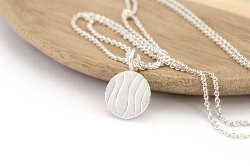 Runder Kleiner Silberanhänger von ringleinshop