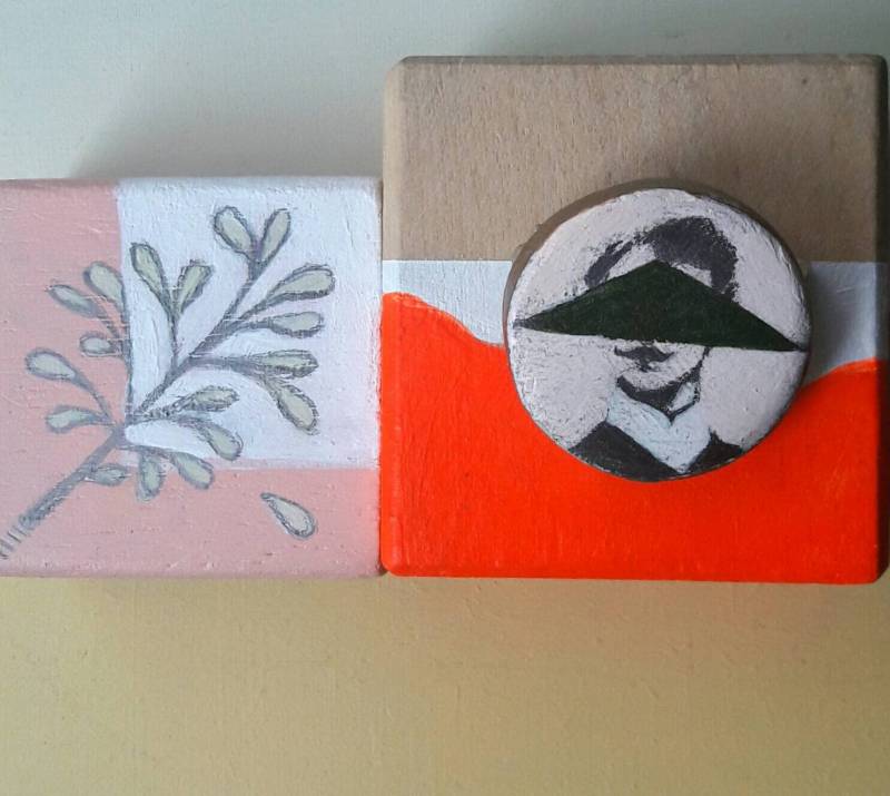 Ein Gentleman Auf Eine Brosche. Handgefertigt Aus Ton Und Farbe von rins