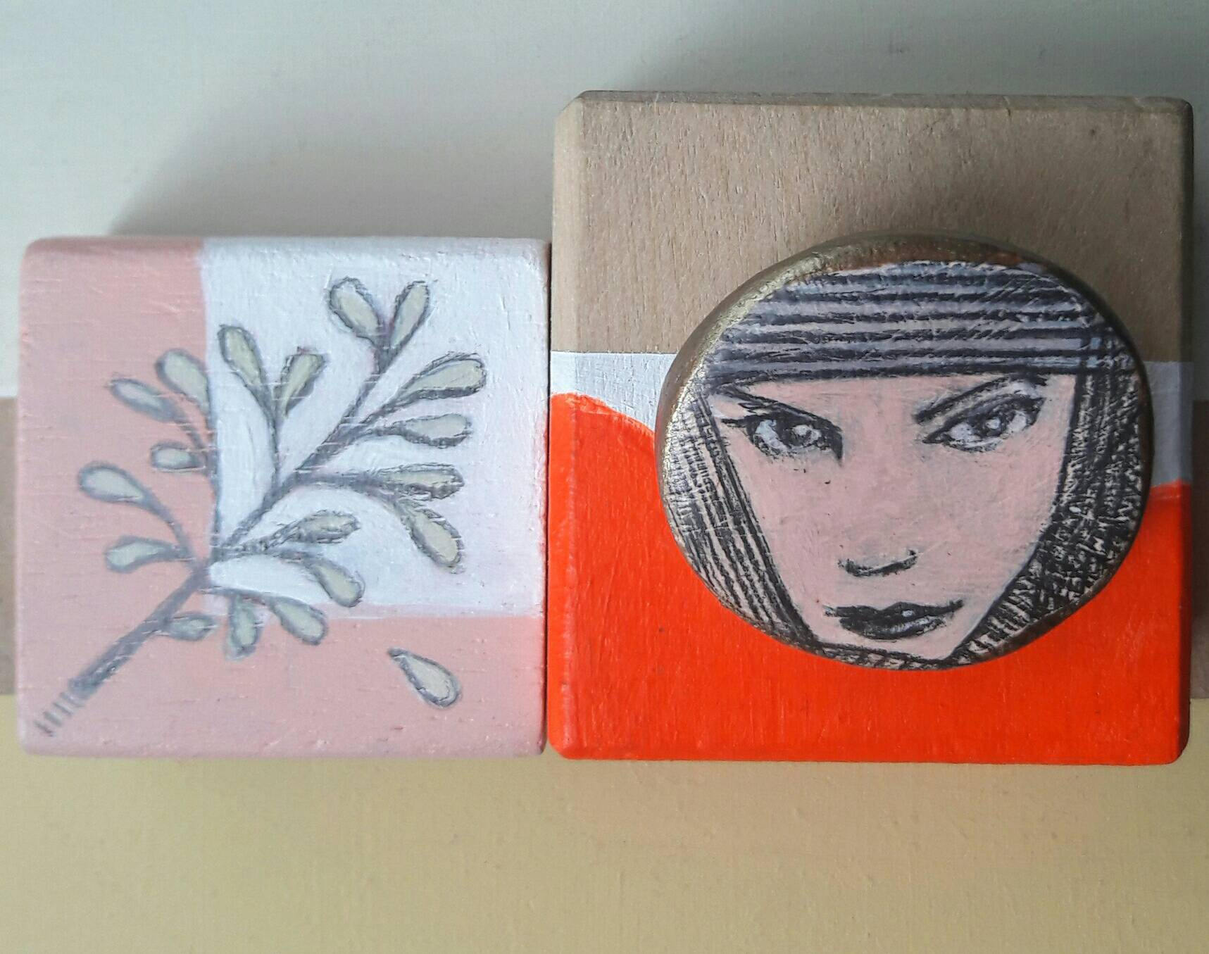 Handgemachte Brosche. Pink Lady Ooak Handgemachte Brosche. Pink Lady Ooak von rins
