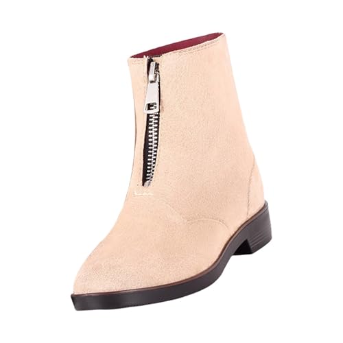 riou Chelsea Gummistiefel für Damen, Rain Boots, rutschfest, Knöchel, Wellington Boots, Regen, modisch, flexibel und rutschfest, Braun, Grau, Rot, Rosa, Weiß, beige, 37 EU riou Chelsea Gummistiefel für Damen, Rain Boots, rutschfest, Knöchel, Wellington Boots, Regen, modisch, flexibel und rutschfest, Braun, Grau, Rot, Rosa, Weiß, beige, 37 EU von riou