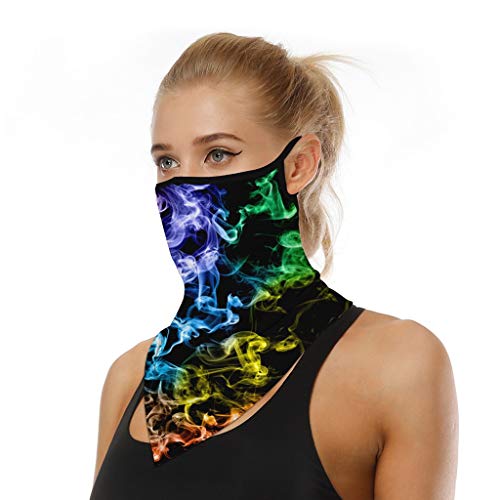 riou Face Shield Multifunktionstuch Motorrad Mundschutz Halstuch Bandana Schlauchschal für Damen Herren (P) von riou