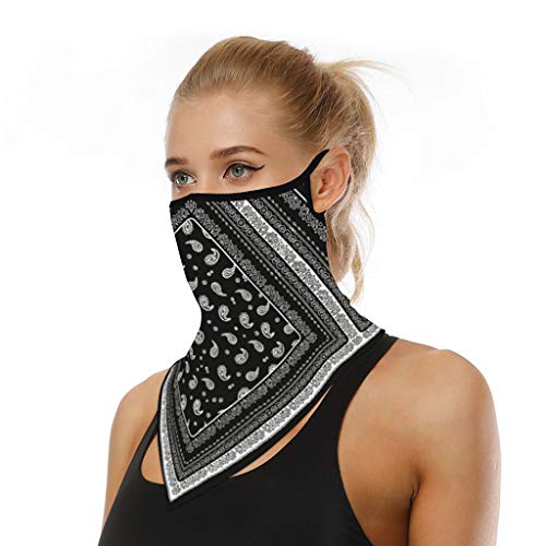 riou Face Shield Multifunktionstuch Motorrad Mundschutz Halstuch Bandana Schlauchschal für Damen Herren von riou