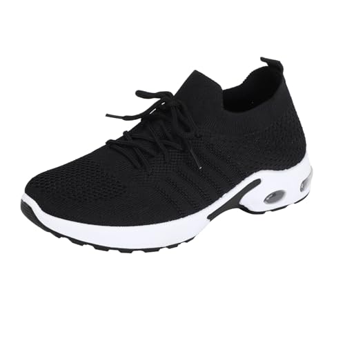 riou Orthopädische Damen-Sneaker, Mesh, Fitness, Fitnessstudio, Outdoor, Sneaker, leicht, für den Außenbereich und Sport, atmungsaktiv, flache Schuhe, Schnürschuhe, Schwarz , 39 EU riou Orthopädische Damen-Sneaker, Mesh, Fitness, Fitnessstudio, Outdoor, Sneaker, leicht, für den Außenbereich und Sport, atmungsaktiv, flache Schuhe, Schnürschuhe, Schwarz , 39 EU von riou