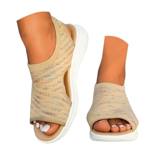 riou Orthopädische Sportsandalen für Damen, modisch, offene Zehenpartie, Keilabsatz, waschbar, Sommer, Wandersandalen, N Caqua, 39 EU riou Orthopädische Sportsandalen für Damen, modisch, offene Zehenpartie, Keilabsatz, waschbar, Sommer, Wandersandalen, N Caqua, 39 EU von riou