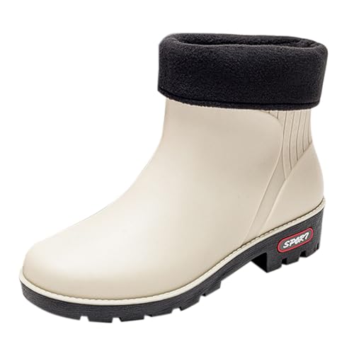 riou Regenstiefel, bequem, Gartenschuhe, Gummistiefel, Regenstiefel, rutschfest, flexibel, rutschfest, Braun, Grau, Rot, Rosa, Weiß, beige, 39 EU riou Regenstiefel, bequem, Gartenschuhe, Gummistiefel, Regenstiefel, rutschfest, flexibel, rutschfest, Braun, Grau, Rot, Rosa, Weiß, beige, 39 EU von riou